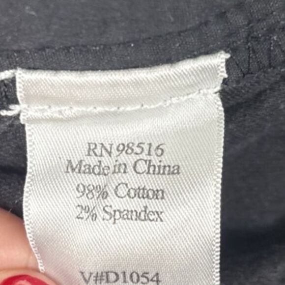 Coldwater Creek Womens Size 14 Pants Black Corduroy Straight Leg Stretch Soft - Picture 9 of 9